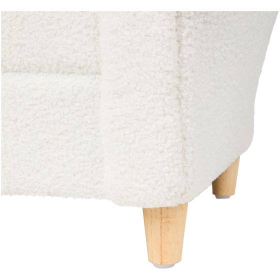 Teddy sofa for kids - close-up of leg