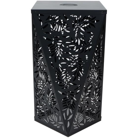 Bartafel met solarverlichting - zwart - 58 x 58 x 105 cm | RGB‑licht