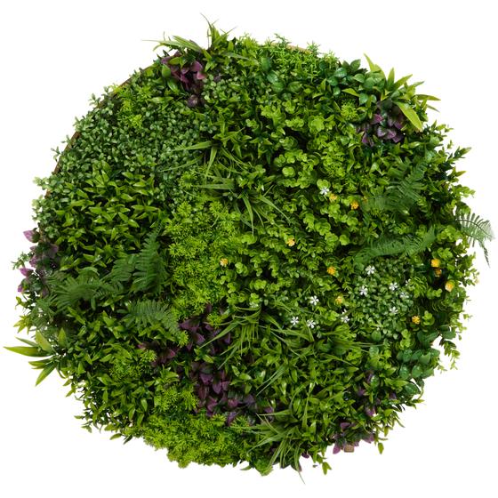 Framed artificial plant art - front view