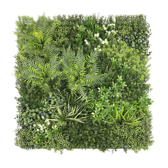 Artificial hedge with flowers - 4-pack | 1 m²