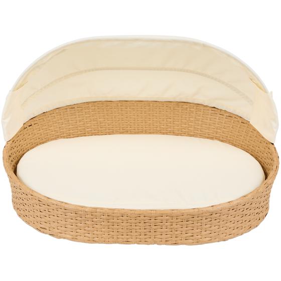 Dog bed with canopy - front view