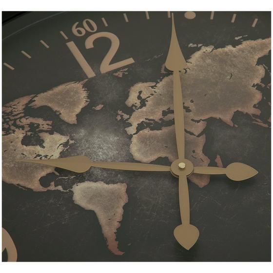 Wall clock with world map 4 details
