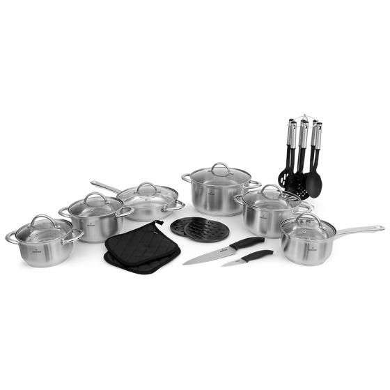 Complete set of pans and kitchen utensils from Buccan in one price
