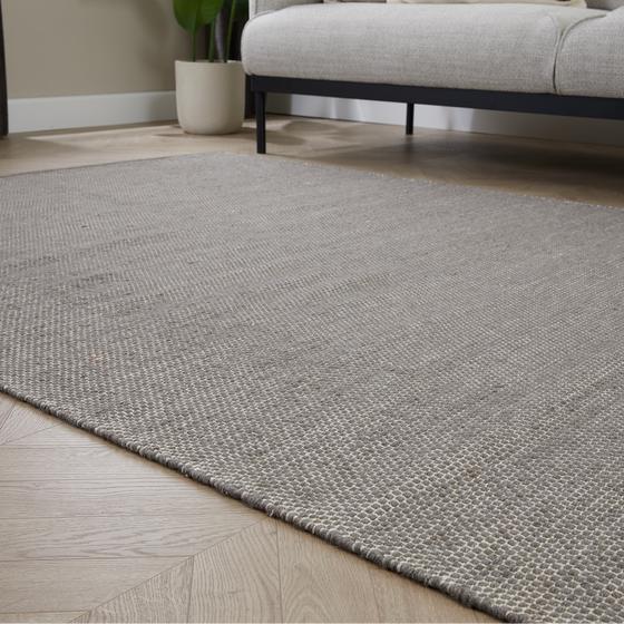 Wool rug - living room close-up