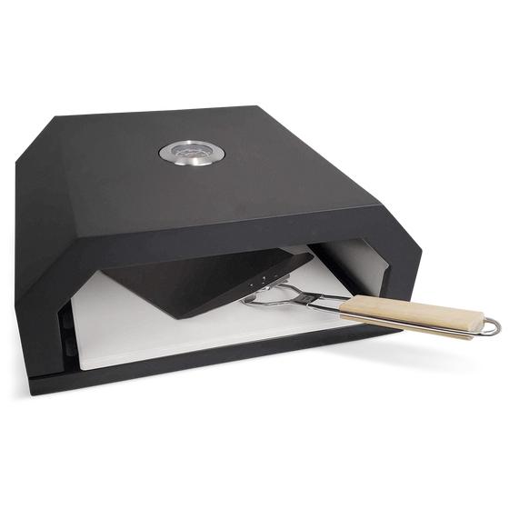 Pizza stone oven with pizza peel