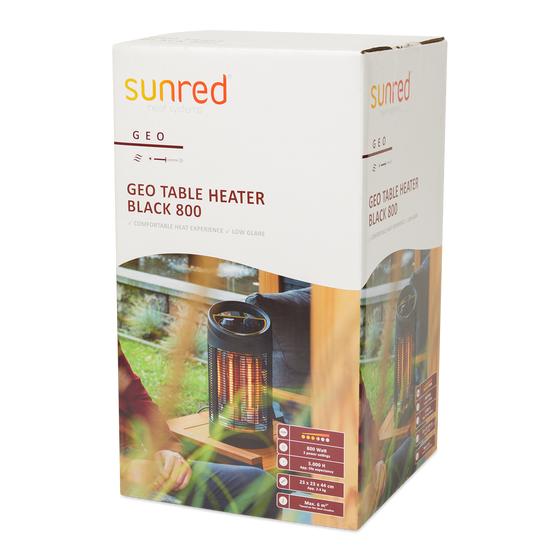 Sunred Geo patio heater - packaging