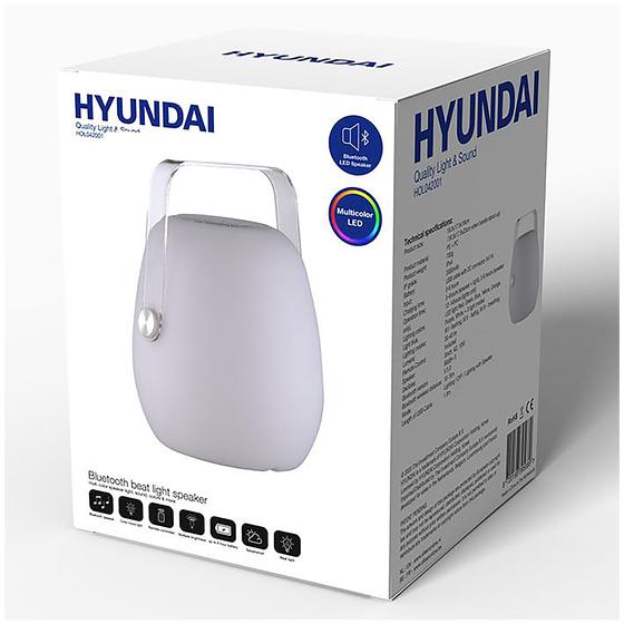 Enceinte sans-fil lumineuse Hyundai packaging