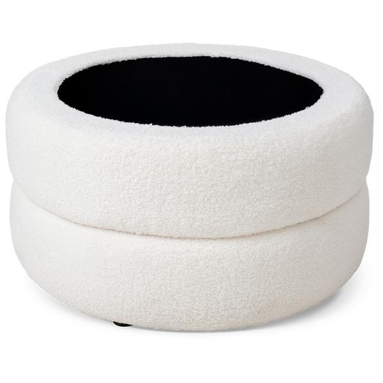 Pouf de rangement ouvert sans couvercle