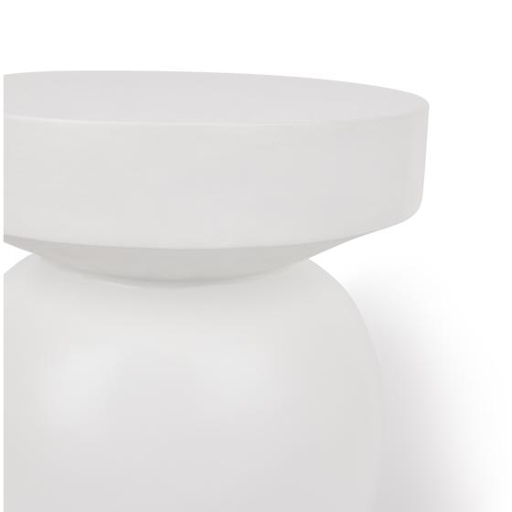 MgO white sidetable close-up