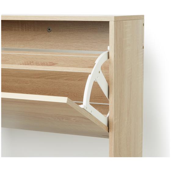 Shoe cabinet - opened shelf close-up