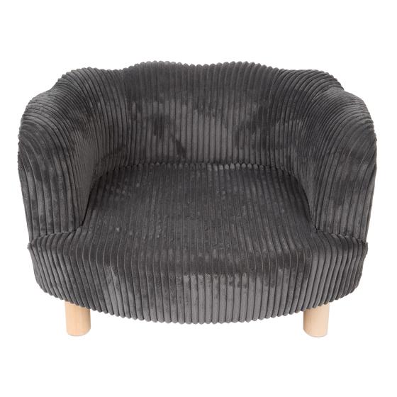 Teddy ribbed pet chair - Anthracite top