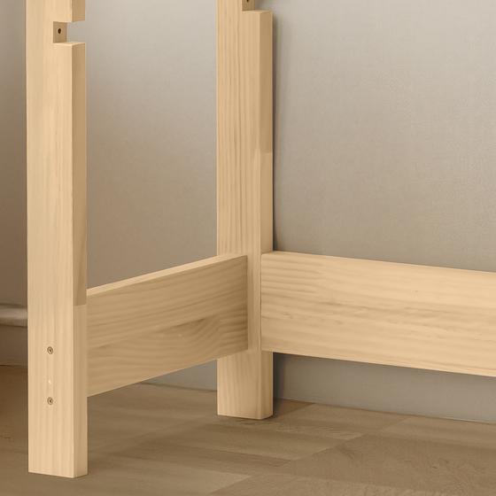Adjustable kids' desk - bottom