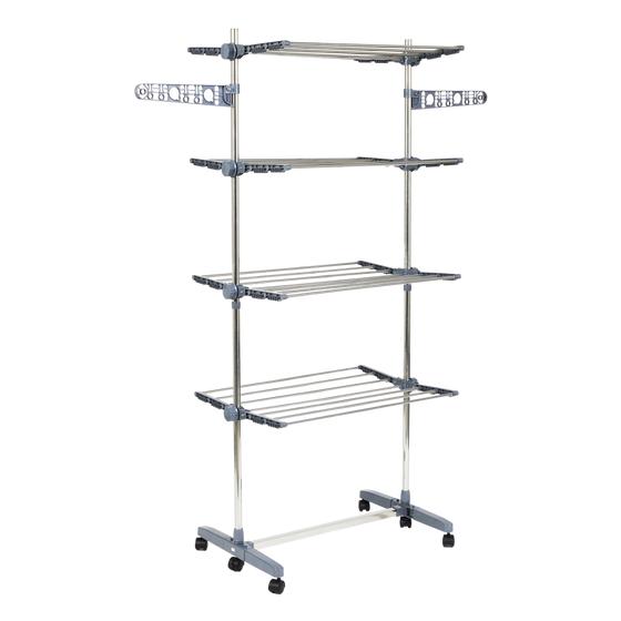 4-tier drying rack on wheels 