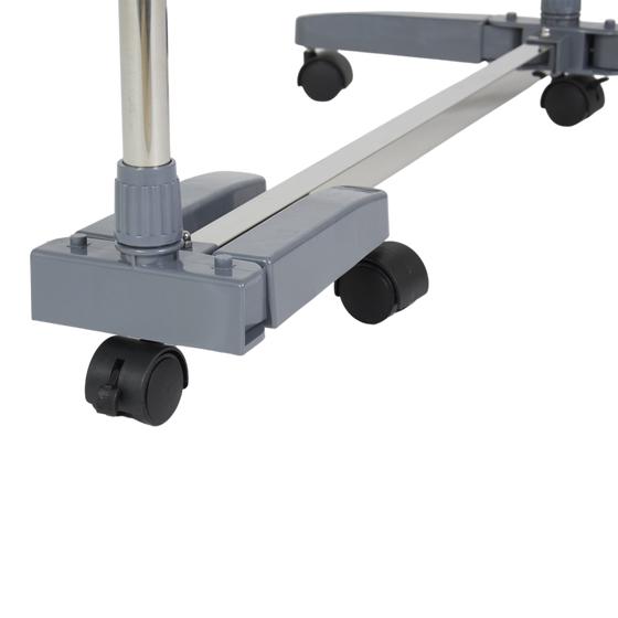 4-tier drying rack on wheels - close-up of wheels