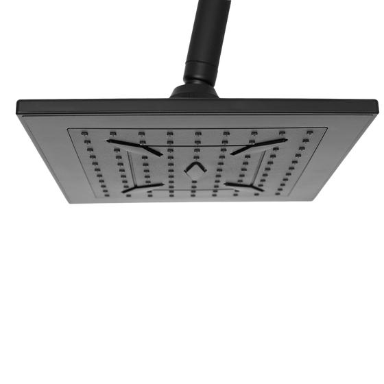 Premium rainfall shower - black - close-up shower head
