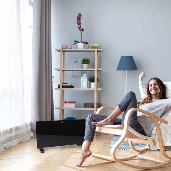 Convector heater in living room