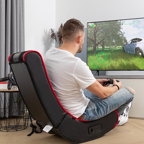Play the game from the BluMill gaming chair