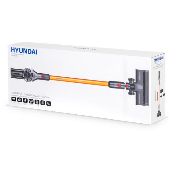 Packaging of the Hyundai cordless stick vacuum cleaner 120W
