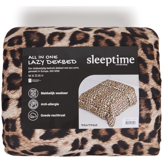  Panther print Lazy all-in-one duvet in package