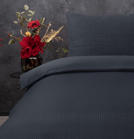 Waffle duvet cover - anthracite