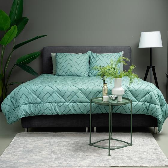 Lazy all-in-one dekbed 200 x 200 - groen in slaapkamer