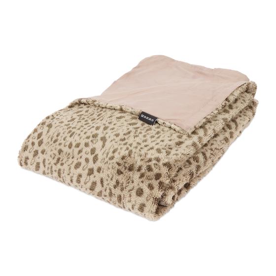 Teddy Tiger Taupe 140x200 opgevouwen