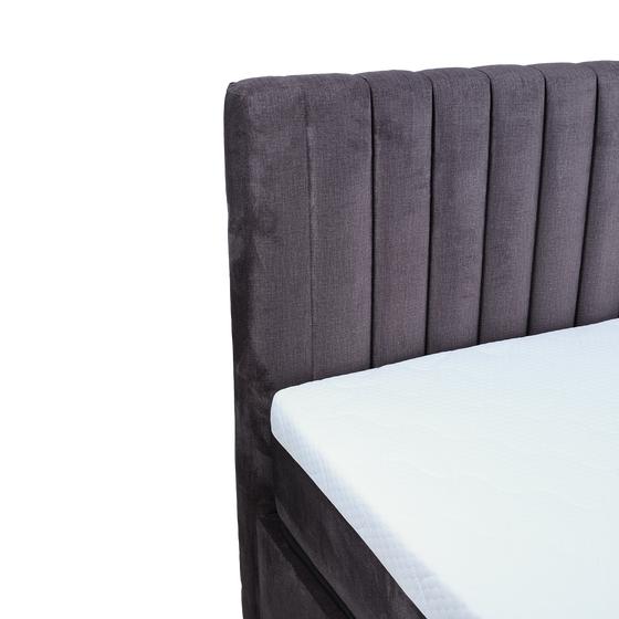 Boxspring Velvet - Anthracite close-up side