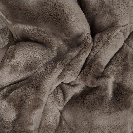 Lazy all-in-one duvet Pom Pom Fur - Taupe - extreme close-up material