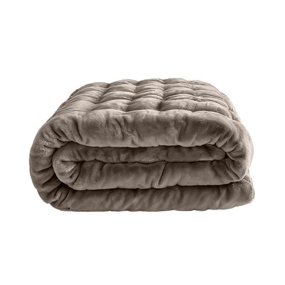 Lazy all-in-one duvet Pom Pom Fur - Taupe