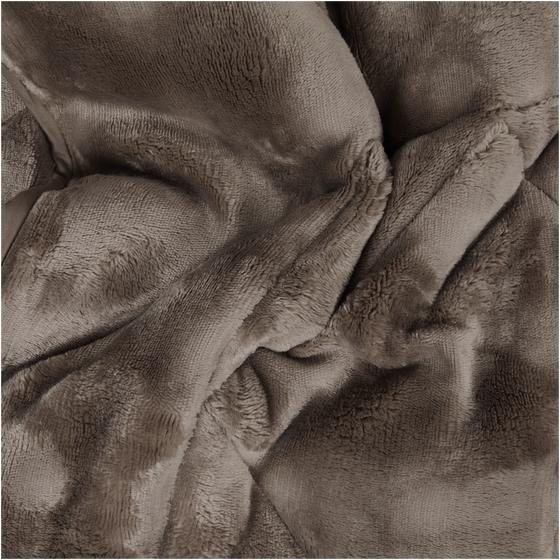 Lazy all-in-one duvet Pom Pom Fur - Taupe - extreme close-up material