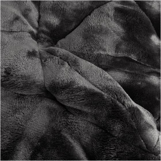 Lazy all-in-one duvet Pom Pom Fur - Anthracite - extreme close-up material