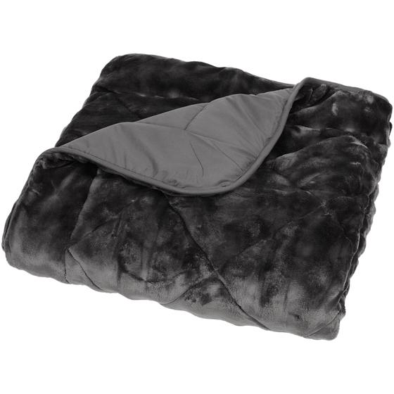 Lazy All-in-One Duvet Pom Pom Fur Folded – Anthracite