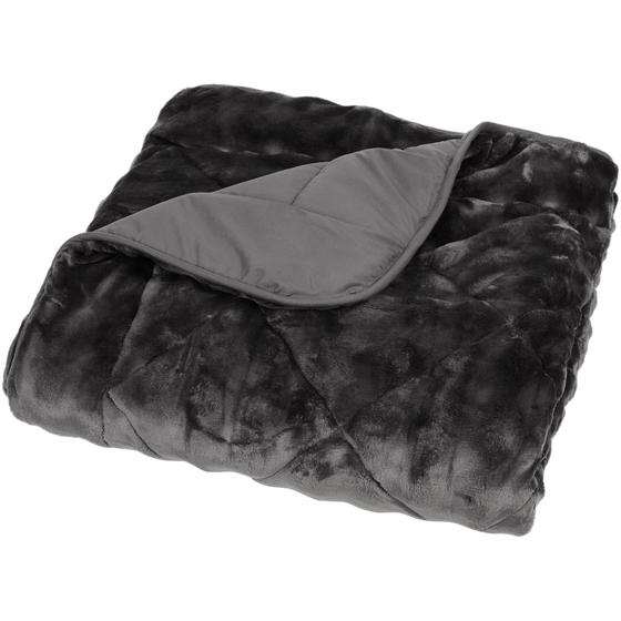 Lazy All-in-One Duvet Pom Pom Fur Folded – Anthracite