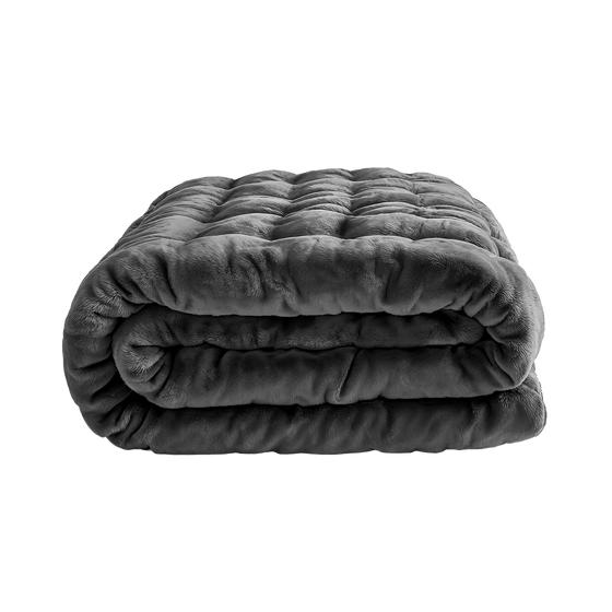 Lazy all-in-one duvet Pom Pom Fur - Anthracite