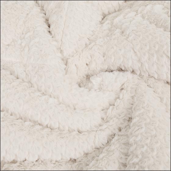 Lazy all-in-one duvet Teddy fur 240 x 200 cm - beige - close-up of fabric