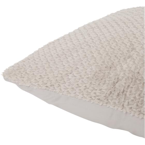 Lazy all-in-one duvet Teddy fur 140 x 200 cm - taupe - pillow detail