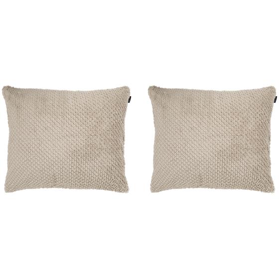 Lazy all-in-one duvet Teddy fur 240 x 200 cm - taupe - 2 x pillowcases