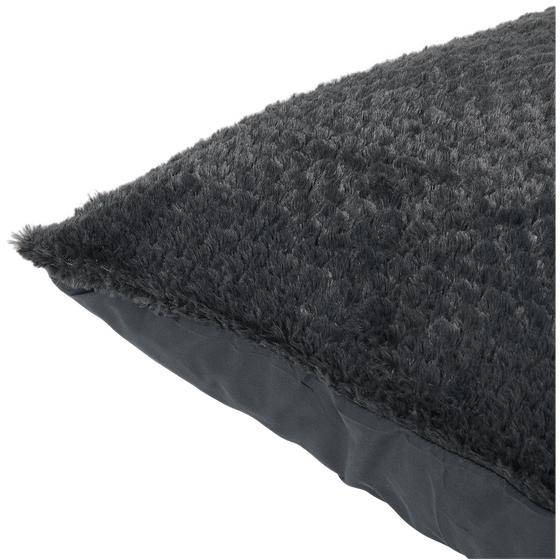 Lazy all-in-one duvet Teddy fur 140 x 200 cm - anthracite - pillow detail
