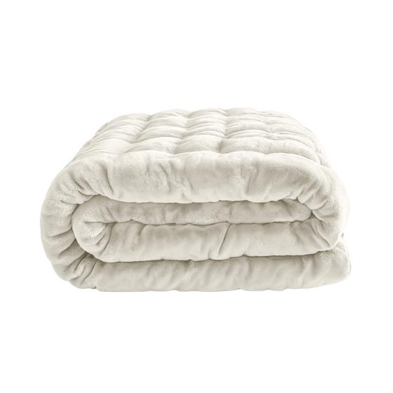 Lazy All-in-One Duvet Pom Pom Fur – Cream White