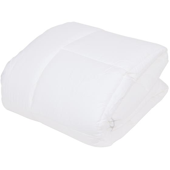 Premium percale cotton mattress topper 90 x 200 cm - white - folded