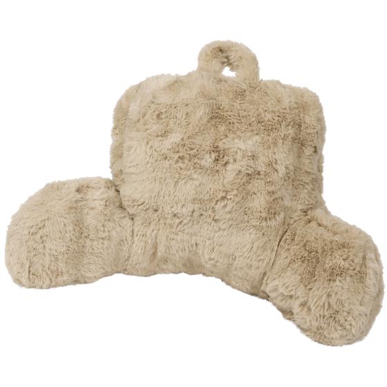 Comfortabel rugkussen Pom Pom Fur - taupe