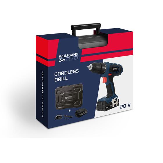Cordless drill 20 volt - packaging