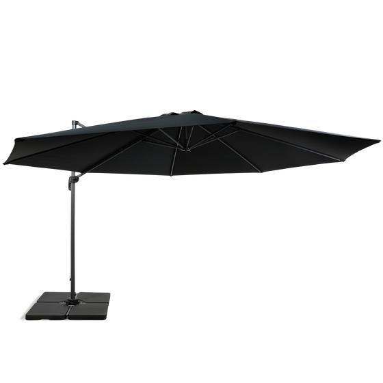 Vue de profil du parasol déporté XL