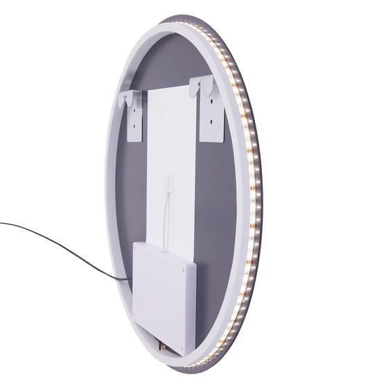 Bathroom mirror with LED lighting back