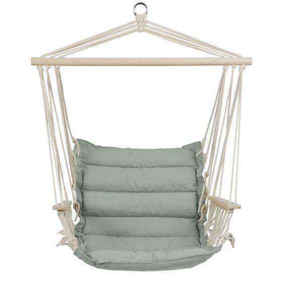 Hanging chair - Olive green frontview