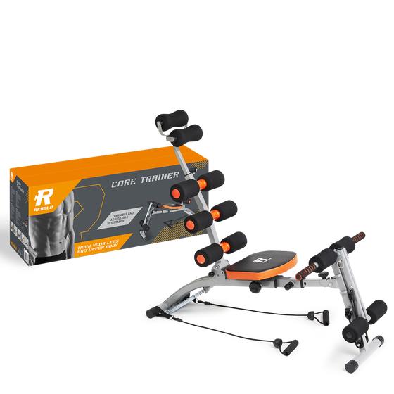 Multifunctional core trainer with packaging