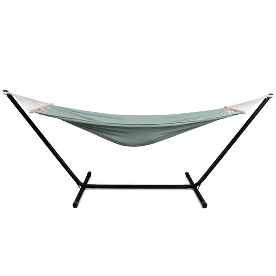 Olive green hammock with frame 