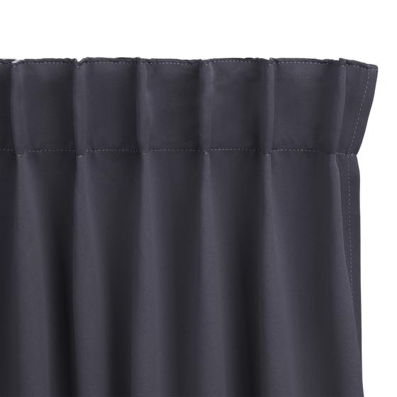 The top of the blackout curtains - Grey