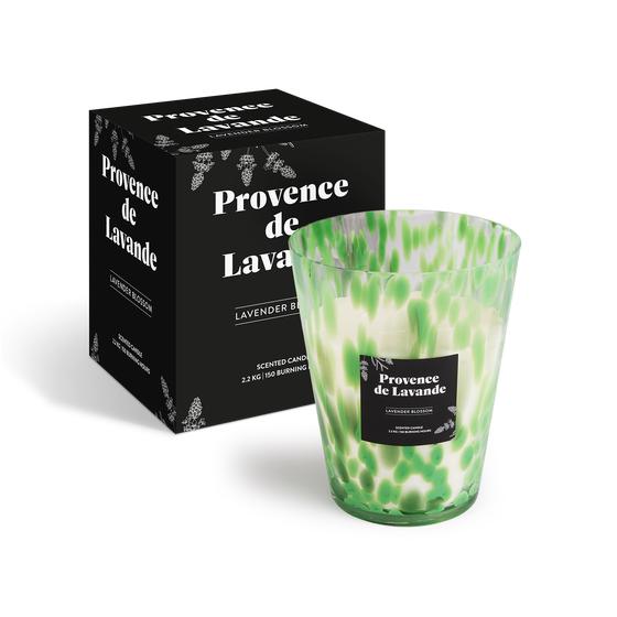 Bougie parfumée XL premium et son emballage