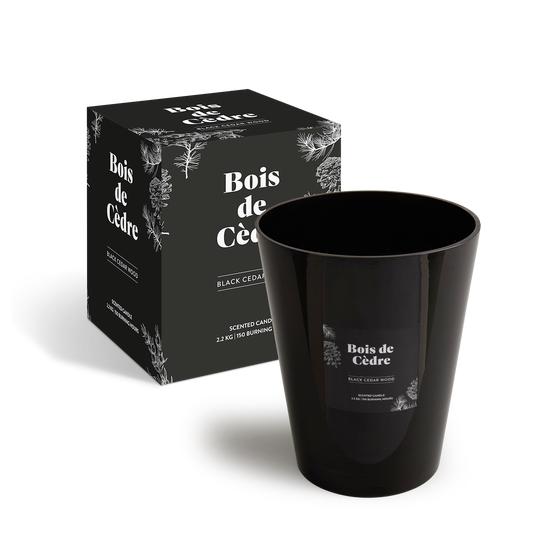 XL scented candle in luxurious holder - Black - with packaging